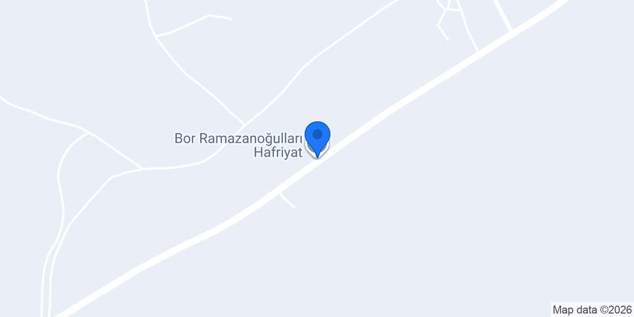 Bor Ramazanoğulları Hafriyat konumu