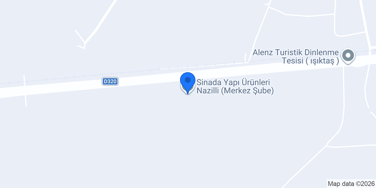 Sinada Yapı Ürünleri Nazilli (Merkez Şube) konumu