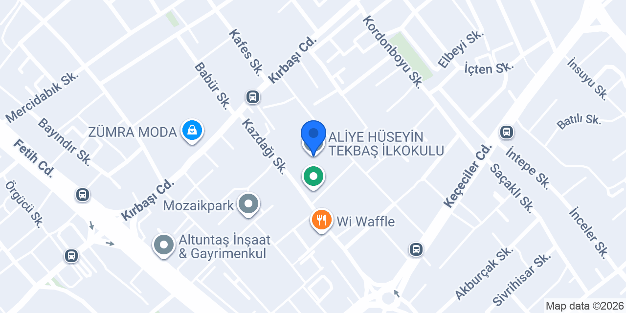 ALİYE HÜSEYİN TEKBAŞ İLKOKULU konumu