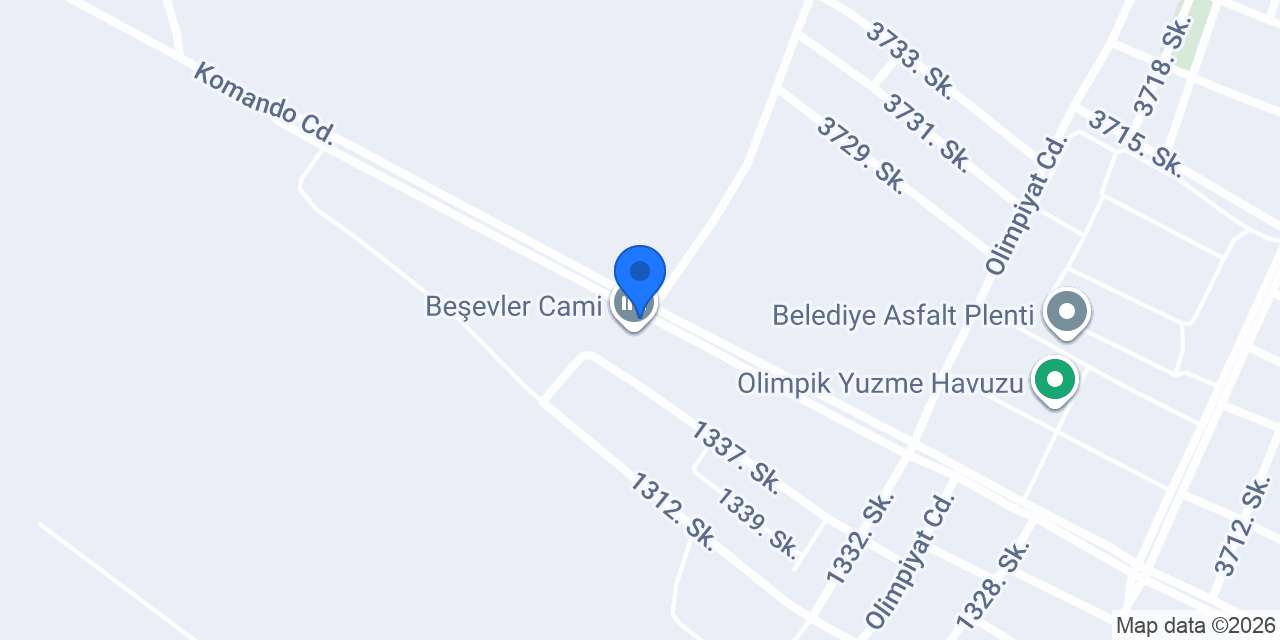 Beşevler Cami konumu