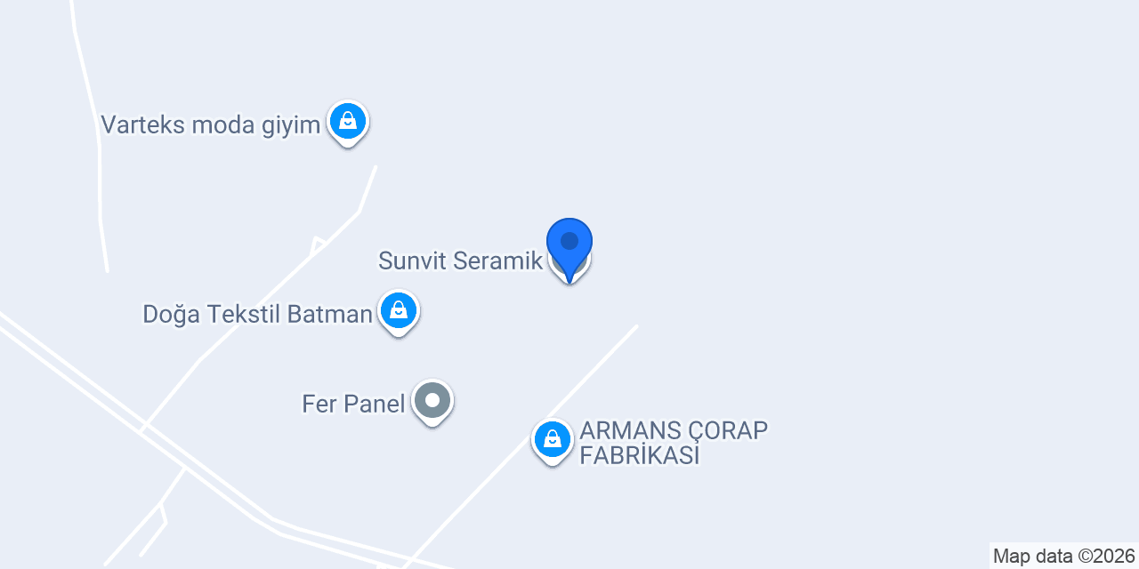 Sunvit Seramik konumu