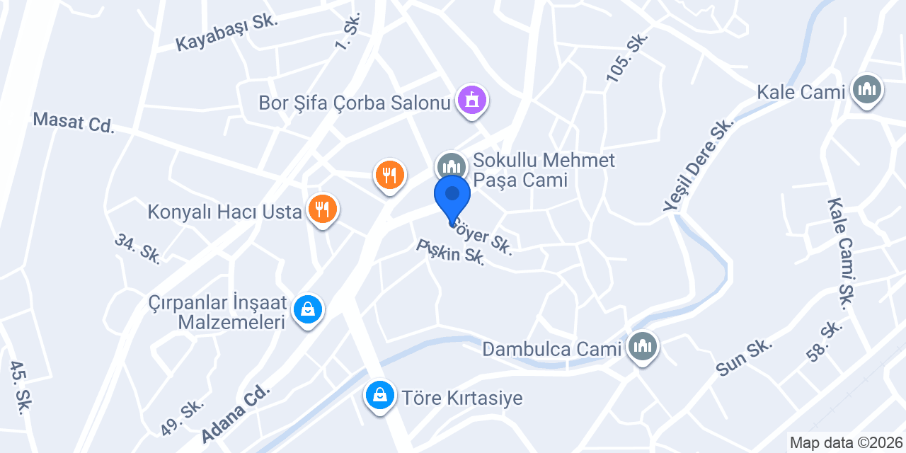 EYMEN ÇİÇEKÇİLİK BOR konumu