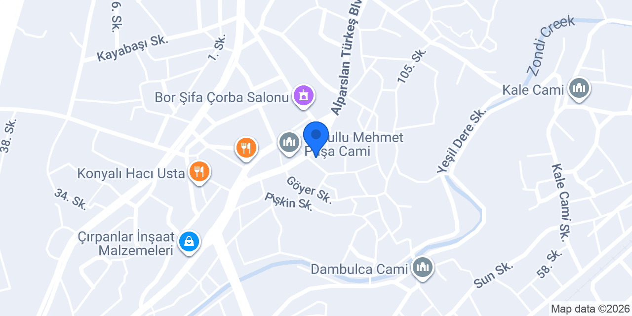Sedir Pastanesi konumu