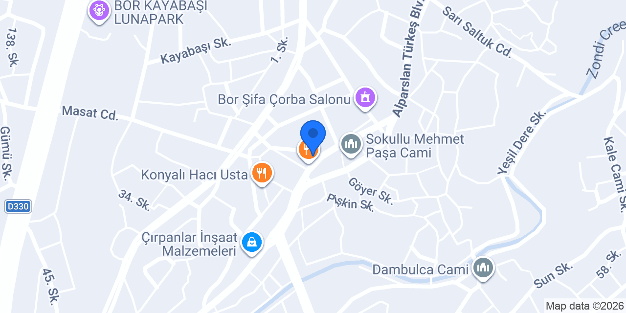 Usta Tantuni Bor konumu