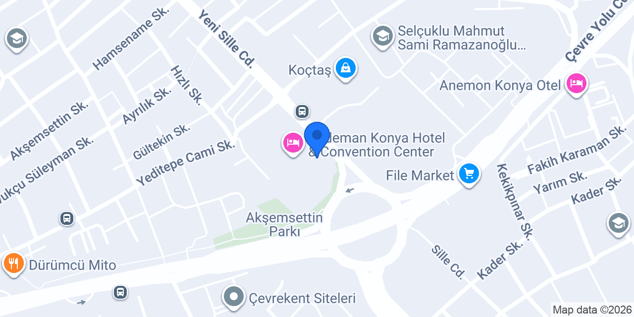 Dedeman Taksi Konya konumu