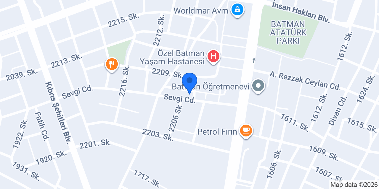 Yeni Derman Eczanesi konumu