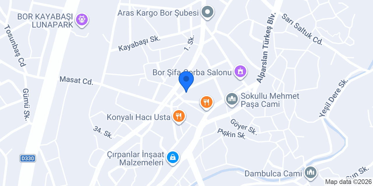 Yeşil Bor Manavı konumu