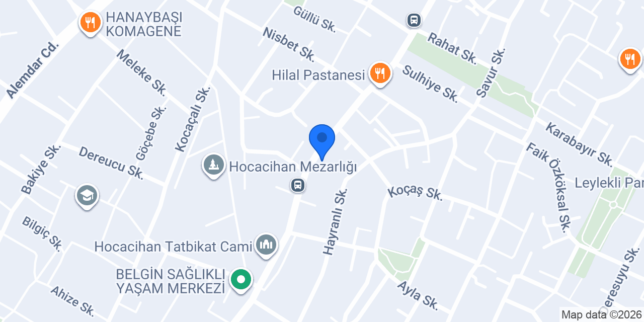 Anadolu Okey Salonu konumu