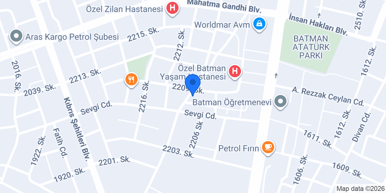MEKAN CAM BATMAN konumu