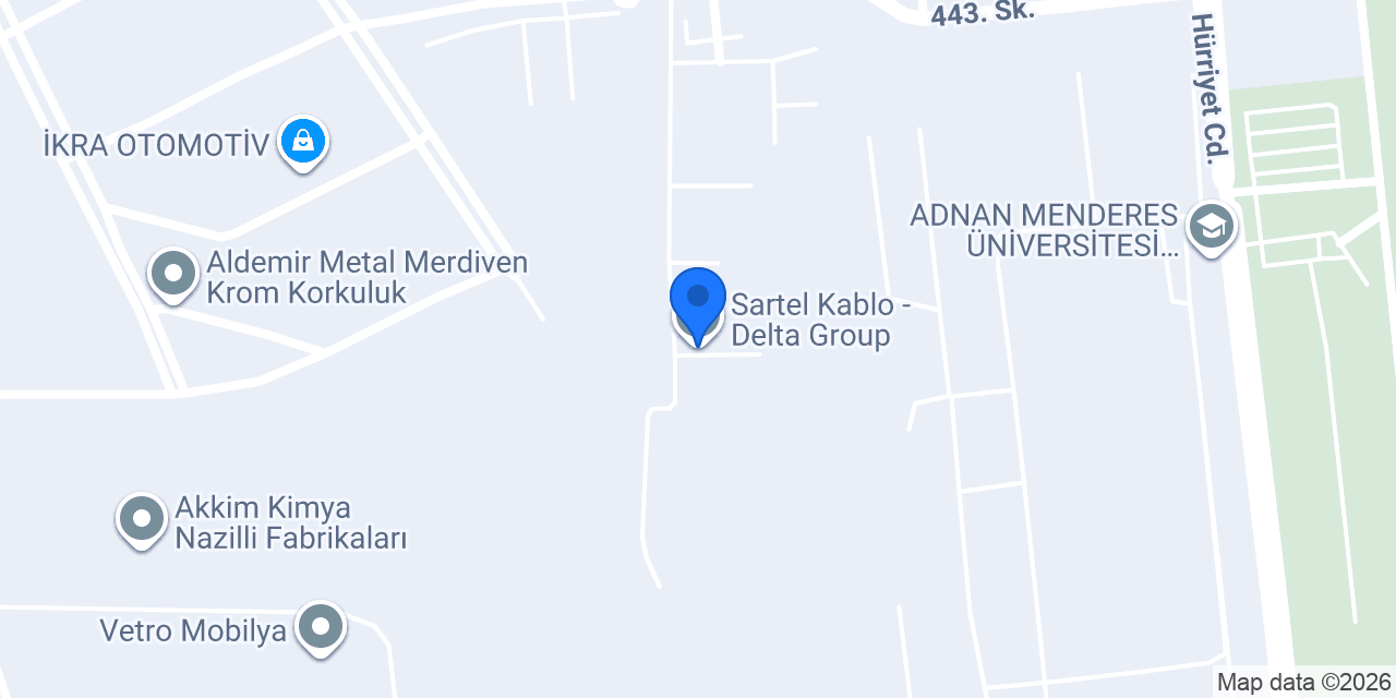 Sartel Kablo - Delta Group konumu
