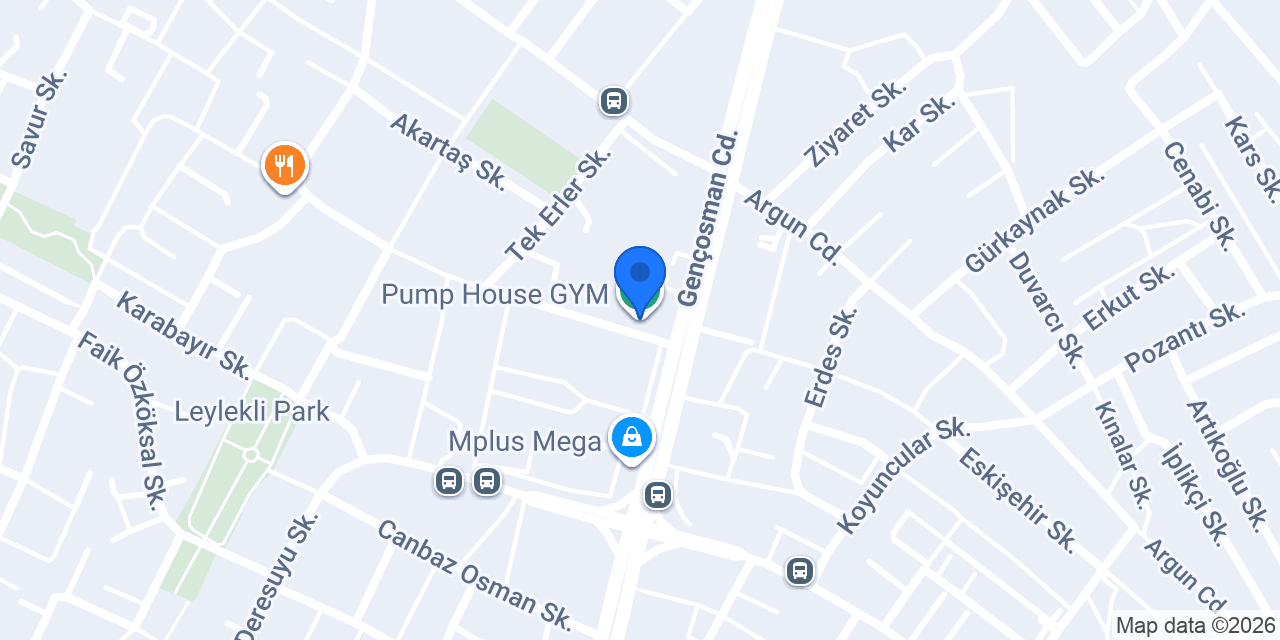 Pump House GYM konumu