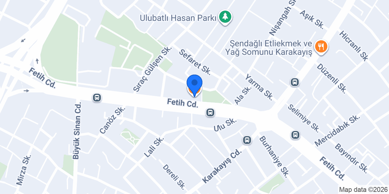 Şafak Sürücü Kursu konumu