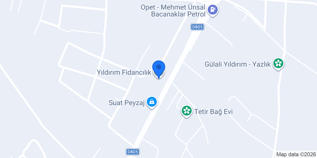 Yıldırım Fidancılık konumu