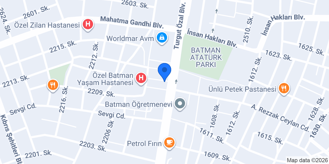 Hey Döner Batman-1 konumu
