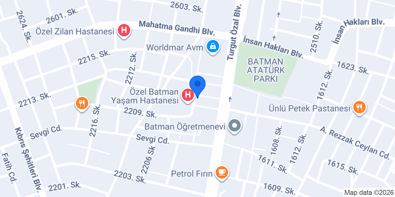 YENİ HAYAT ECZANESİ konumu
