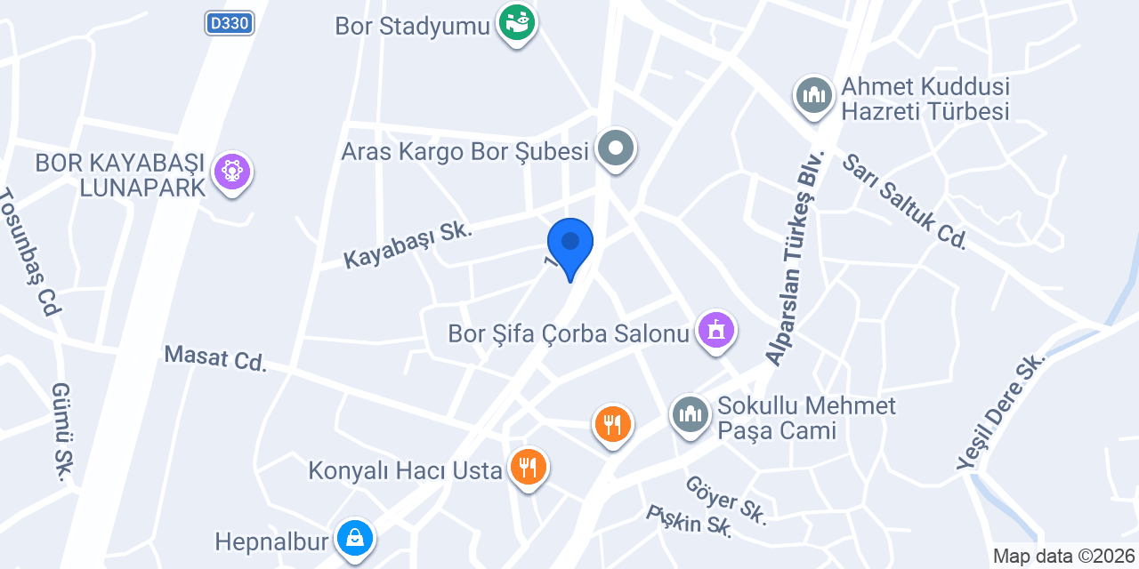 DHL eCommerce - Bor Şubesi konumu