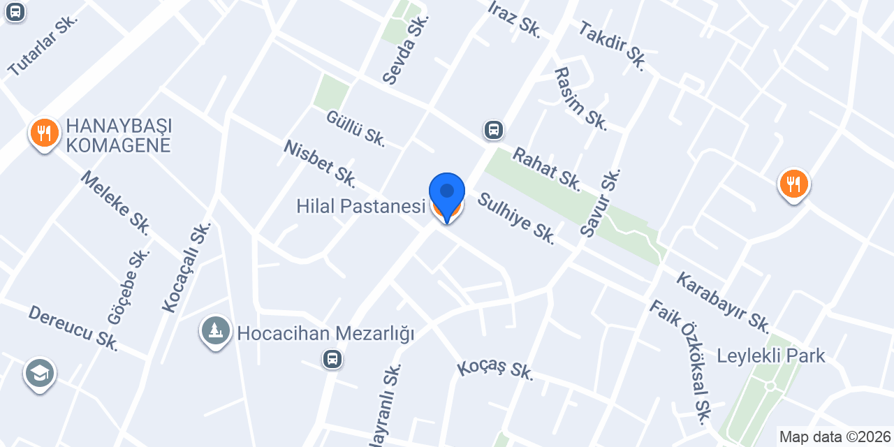 Hilal Pastanesi konumu