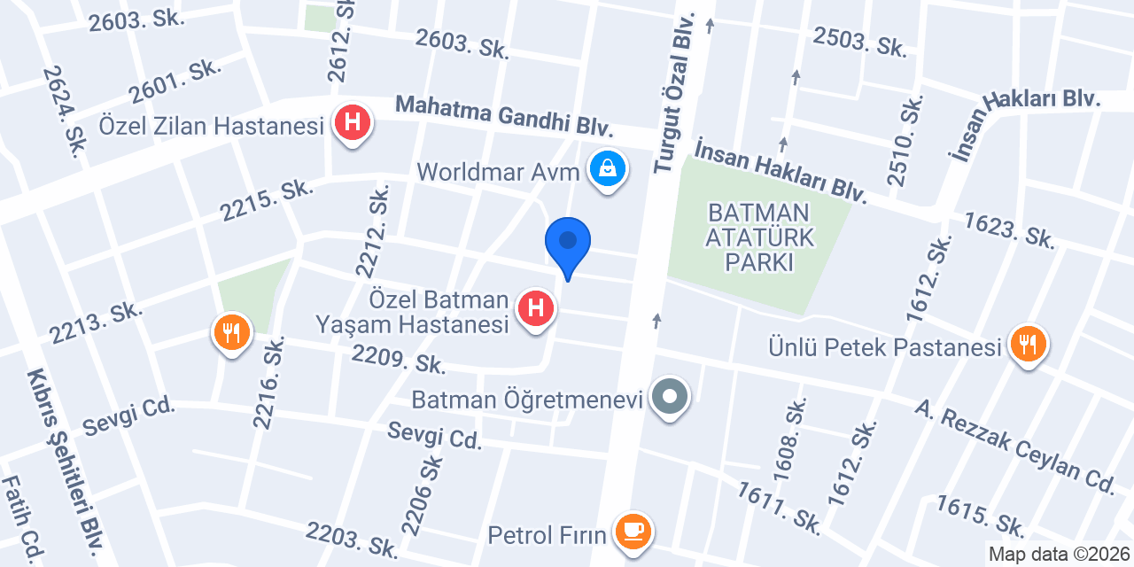 Tadım Tantuni Batman konumu