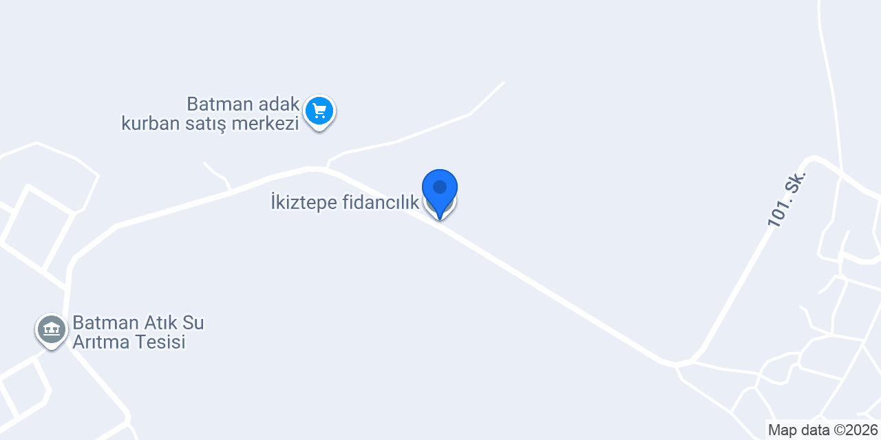İkiztepe fidancılık konumu