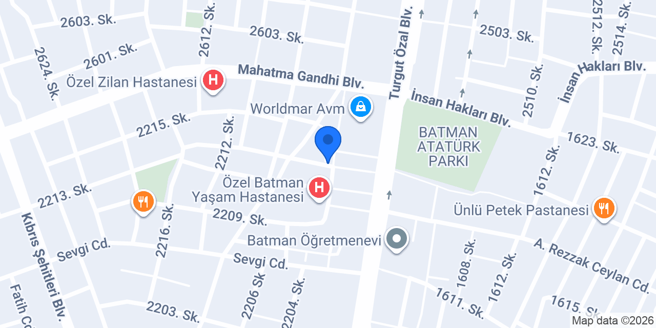 Sonax Yaşam Batman konumu