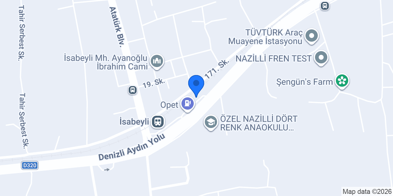 Mola Nazilli Dinlenme Tesisi konumu