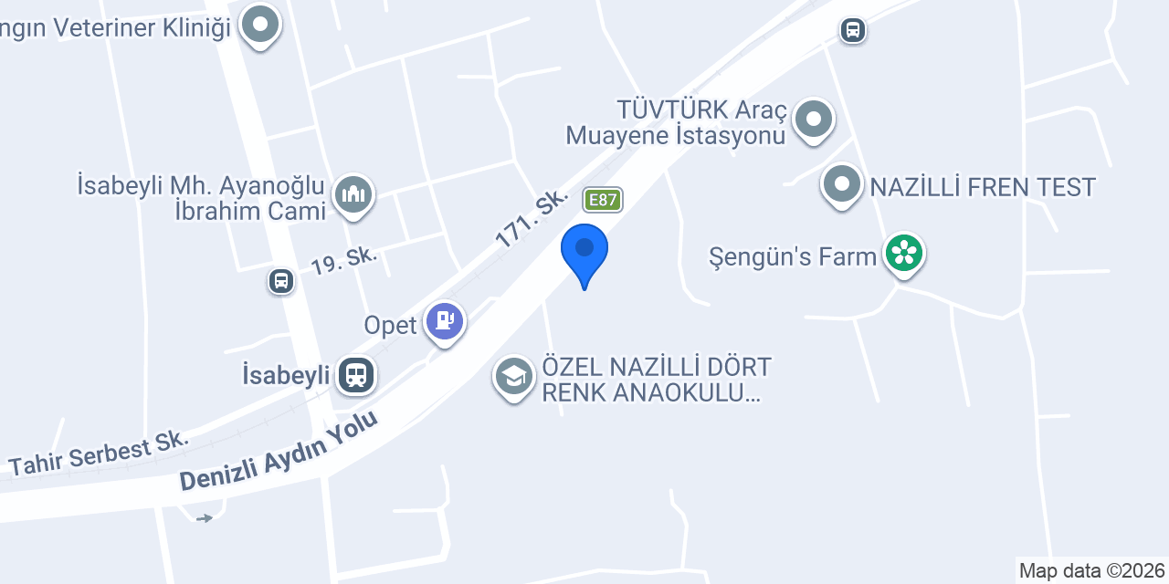 Korkmaz Pompa konumu