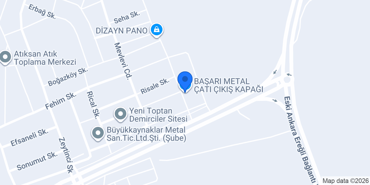 BAŞARI METAL ÇATI ÇIKIŞ KAPAĞI konumu