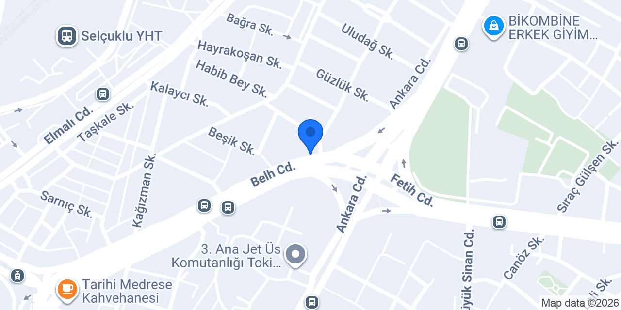 Anadolubank Konya Şubesi konumu