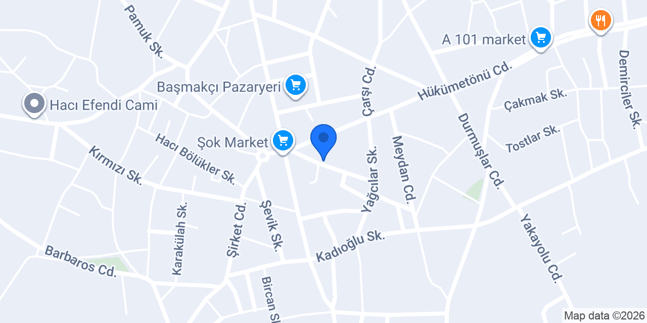 Başmakçı Mal Müdürlüğü konumu