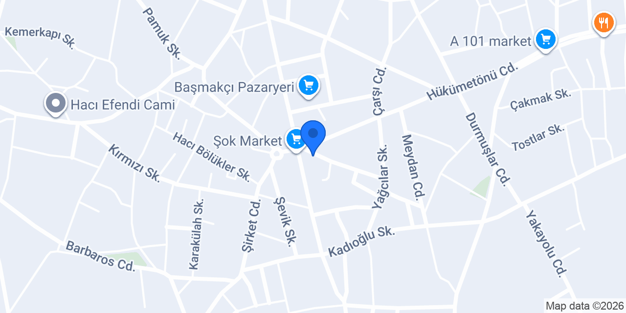 Başmakçı Noterliği konumu