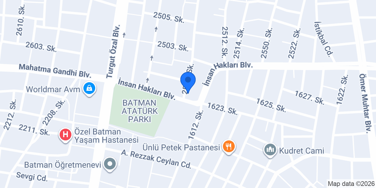 Irmaklar Lastik (Prelli Bayii) konumu