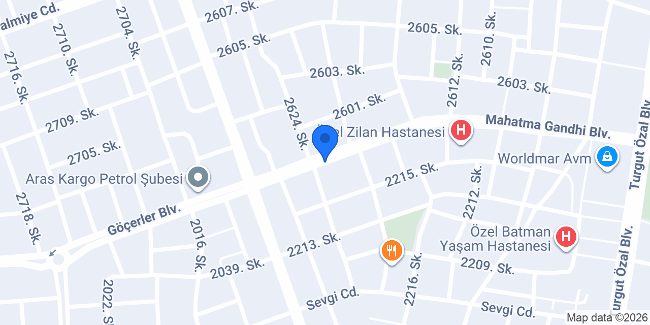 YEŞİLKAYALAR YAPI konumu