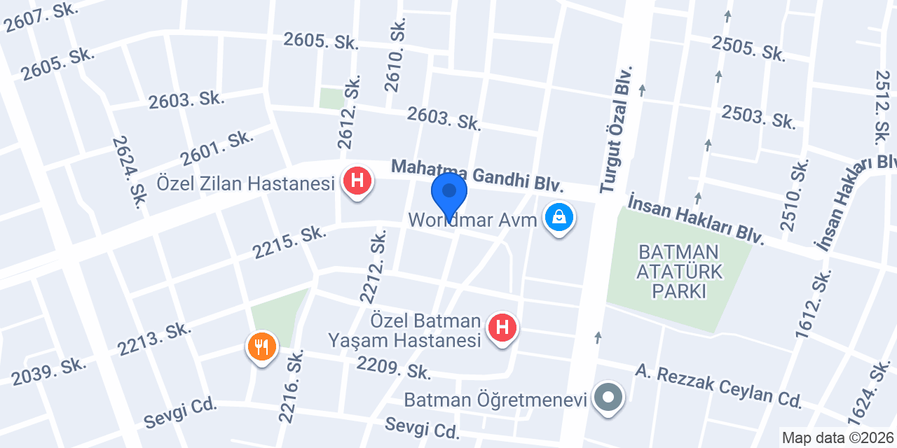 Batmanda çiçekçi konumu