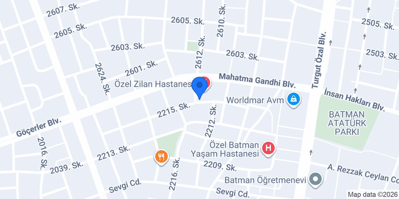 Batman Okul Servisleri konumu