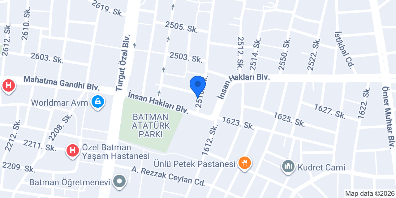 Batman Çiçekçi konumu