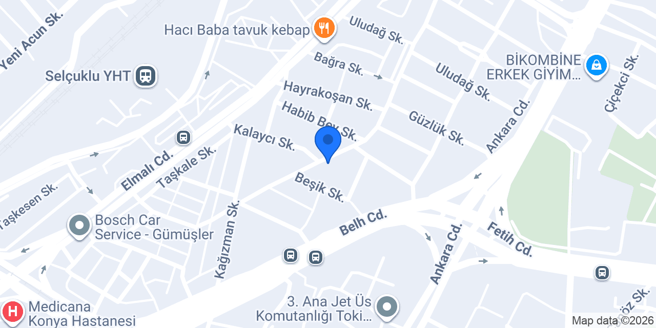 Hünerli Tekstil konumu