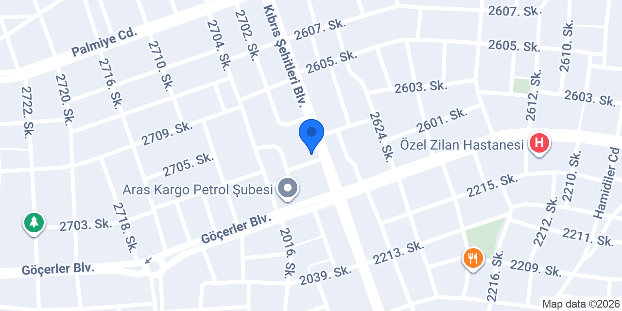 Şahin Pastanesi konumu