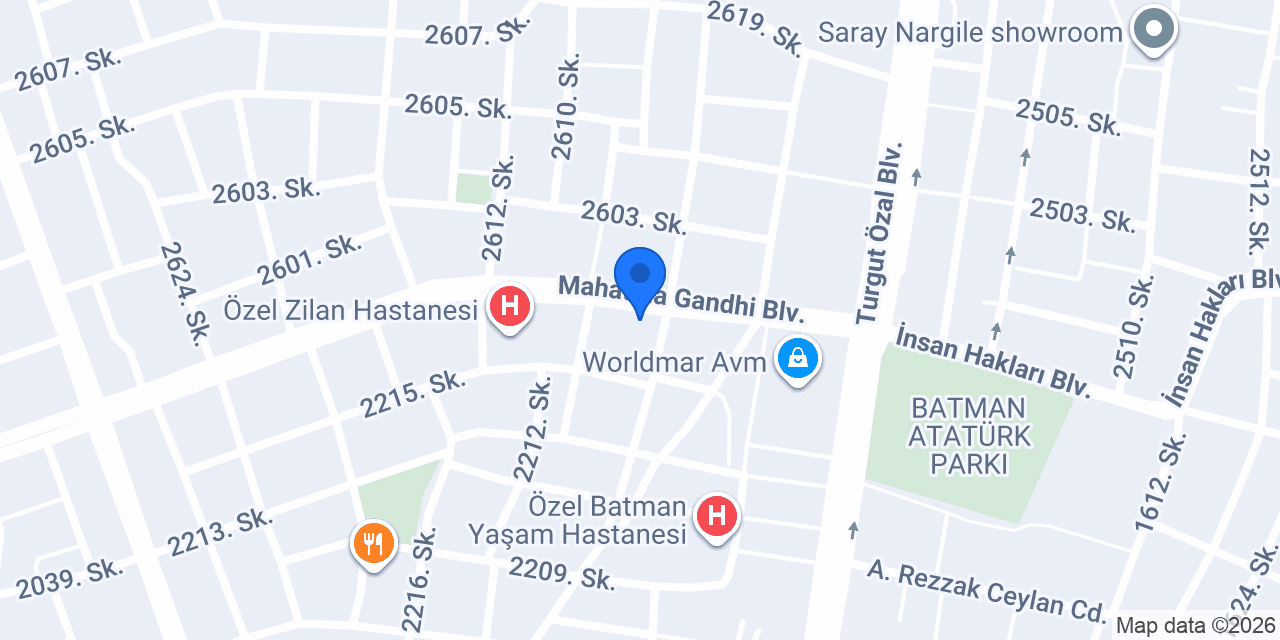 Batman Xanım ciğer Kebap konumu