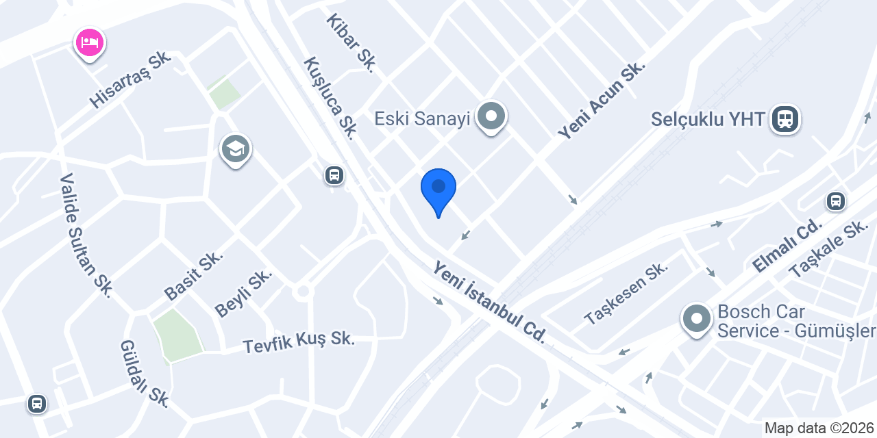 Konya Opel Yedek Parça konumu