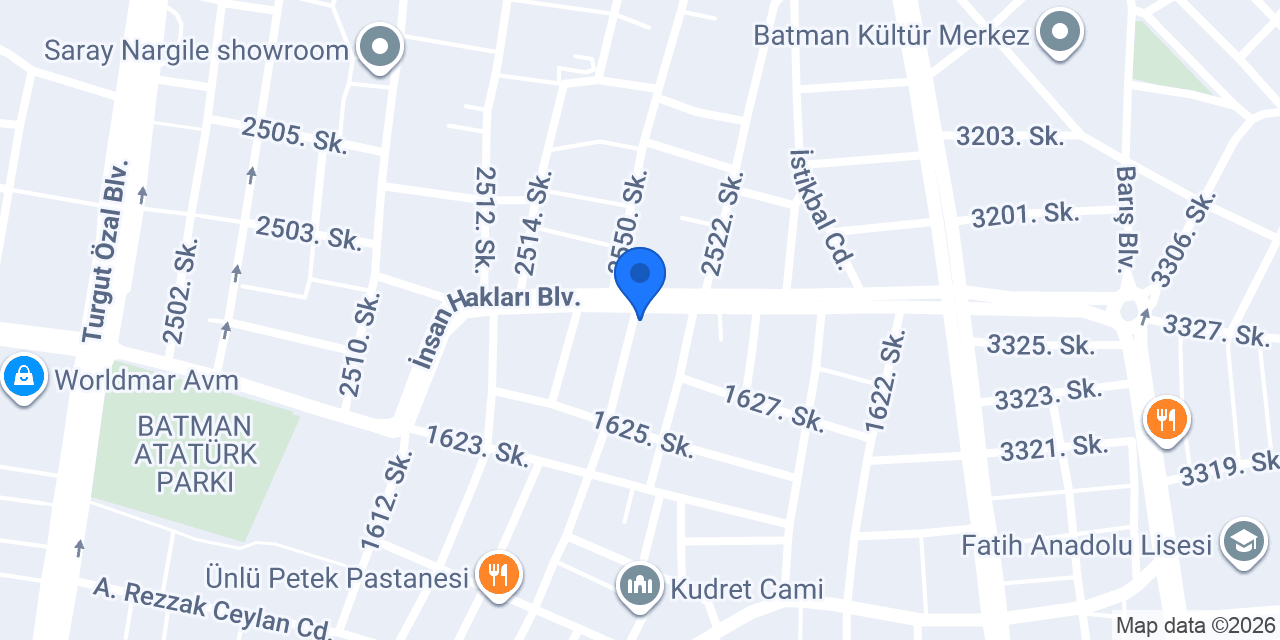 Aslan Sürücü Kursu konumu