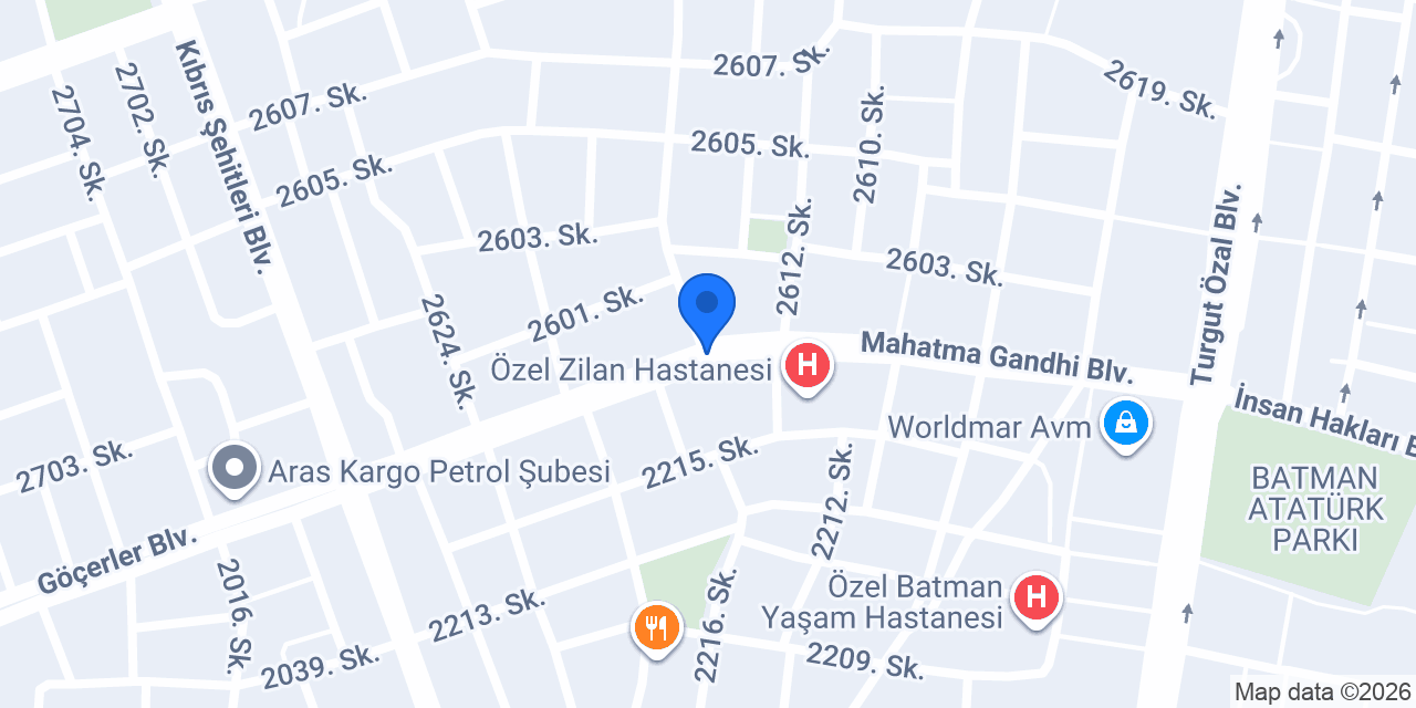 BATMAN DAŞ OTO ANAHTAR konumu