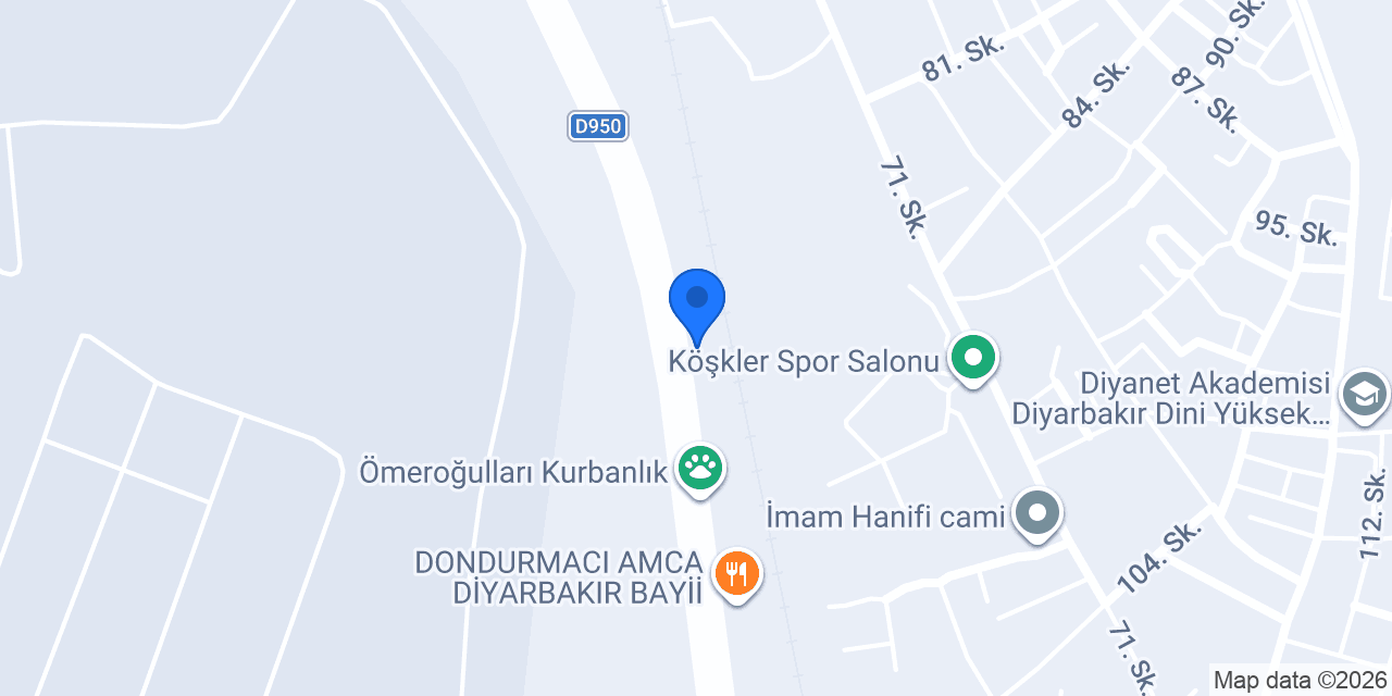 Bur Yalıtım Söve Diyarbakır konumu