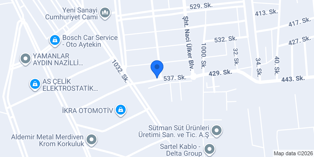 Yatağan Hidrolik Makina konumu