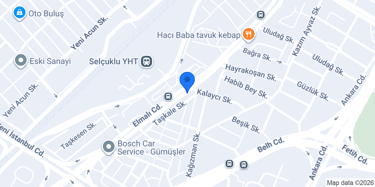 Çetin Jant Lastik konumu