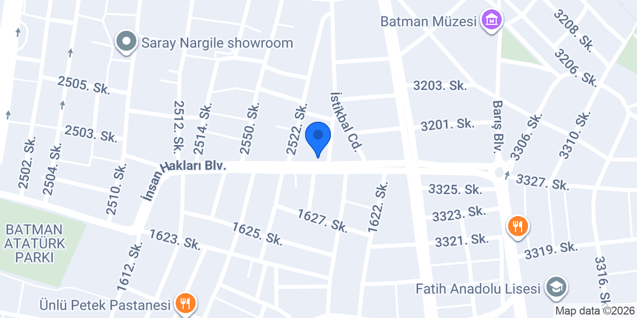 RİVANNA MOBİLYA BATMAN konumu