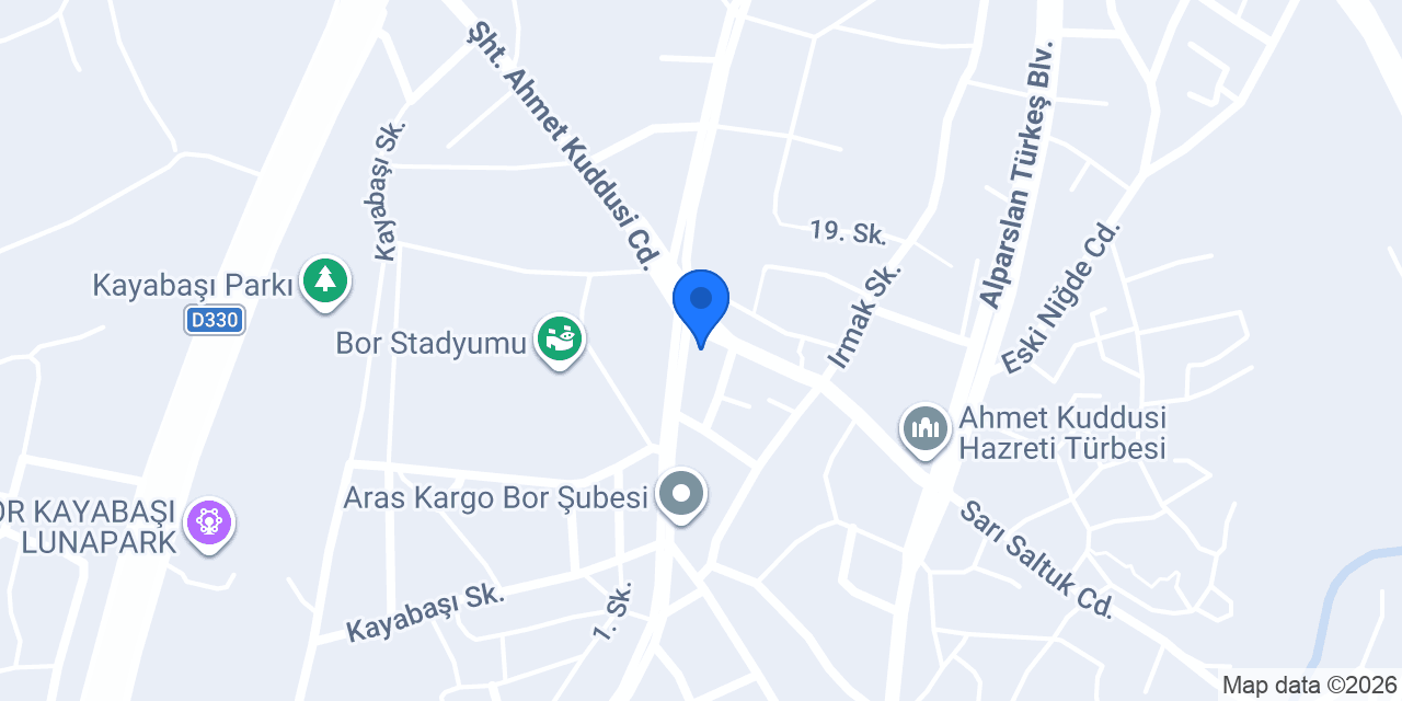 ARORA BAYİ GÜZEL MOTORS BOR ŞUBESİ konumu