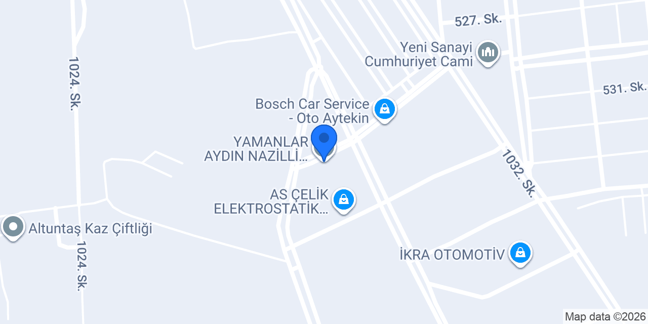 YAMANLAR AYDIN NAZİLLİ OTO EKSPERTİZ konumu