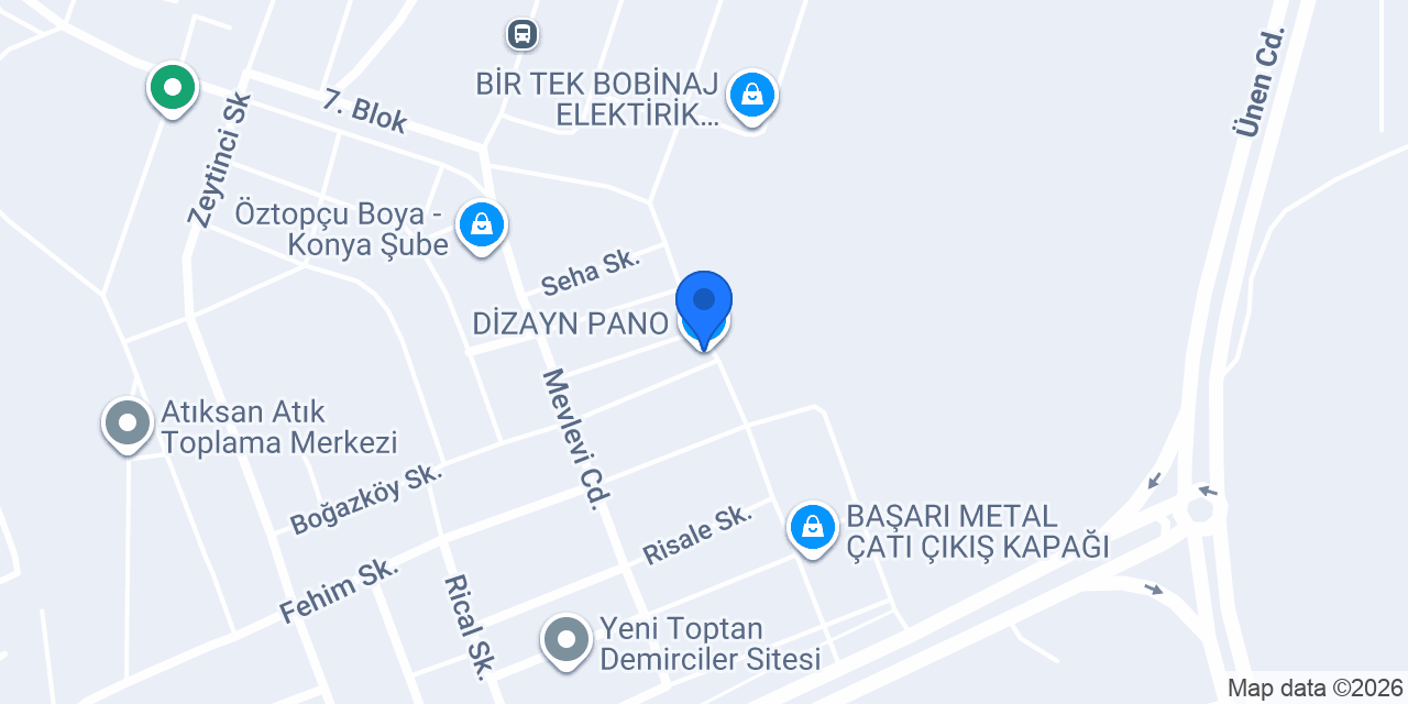 DİZAYN PANO konumu