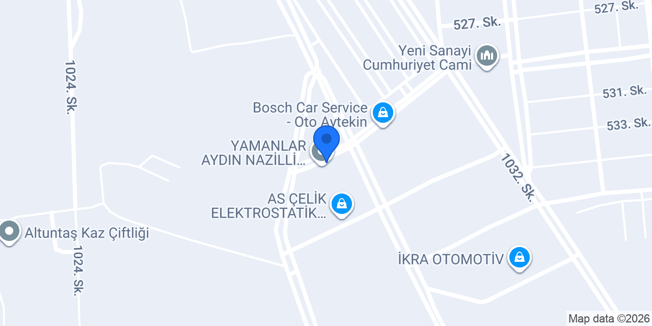 Pilot Garage Nazilli Oto Ekspertiz konumu