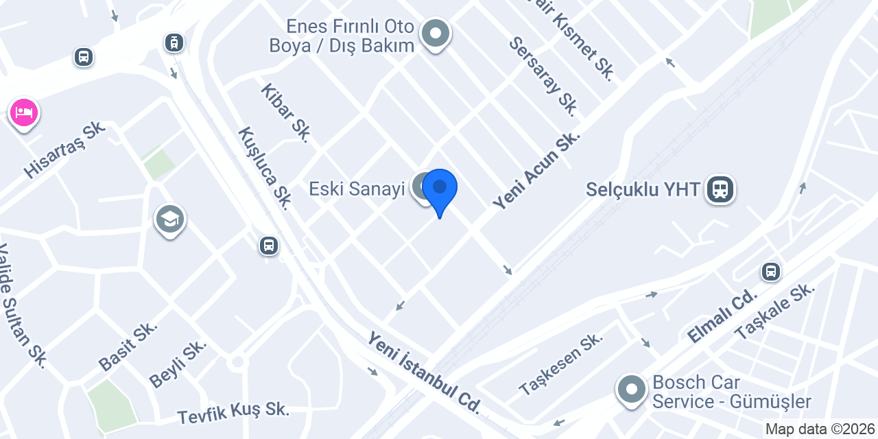 Uzman Oto Anahtar konumu